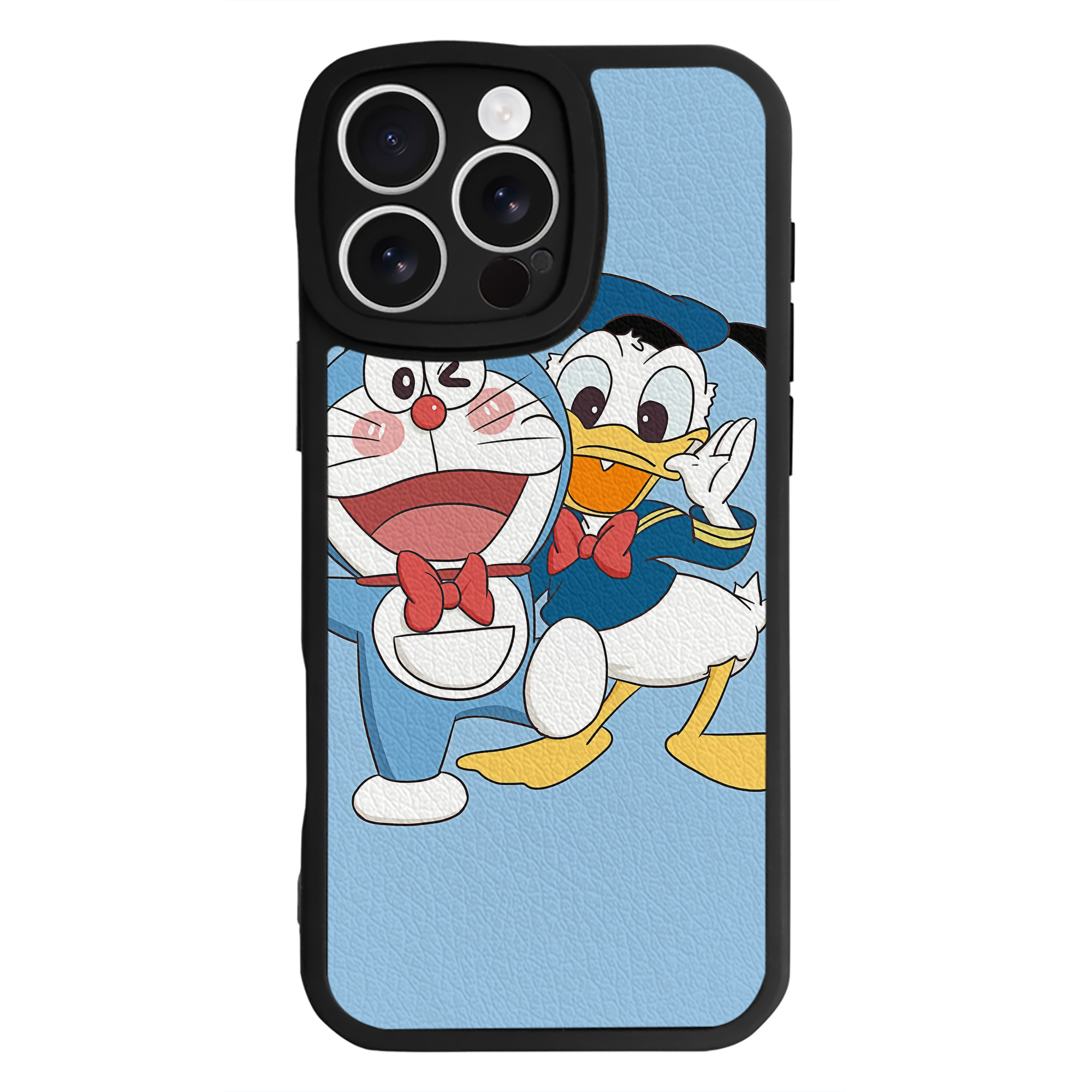 （画像用） ドラえもん Doraemon 【iPhone 16シリーズ対応】シリコンスマホケース（レザー調） 材質：シリコン